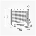 LED reflektor crni LUMILEDS čip 200W 5y - slika 3