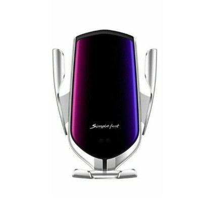 Bežični punjač za auto 10W srebrni