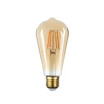 LED žarulja 8W E27 Filament ST64 GOLD - slika 1