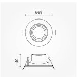 LED DOWNLIGHT ugradbeni okrugli 7W OPTONICA 3284 3285 3286