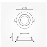 LED DOWNLIGHT ugradbeni okrugli 10W OPTONICA CB3290 CB3291 CB3292