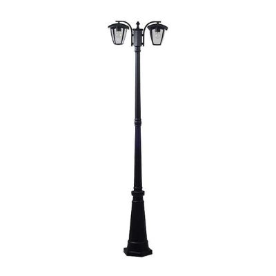 LED vrtna svjetiljka crna 200cm 2*E27