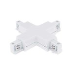 Konektor za tračnice KRIŽNI bijeli - slika 1