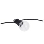 Vanjski rasvjetni lanac CRNI sa žaruljama 2700K 8M - slika 3