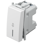 TIPKALO ZA ZVONO 16A 250V~ 1M PW IN 01 bijeli indikator - slika 1