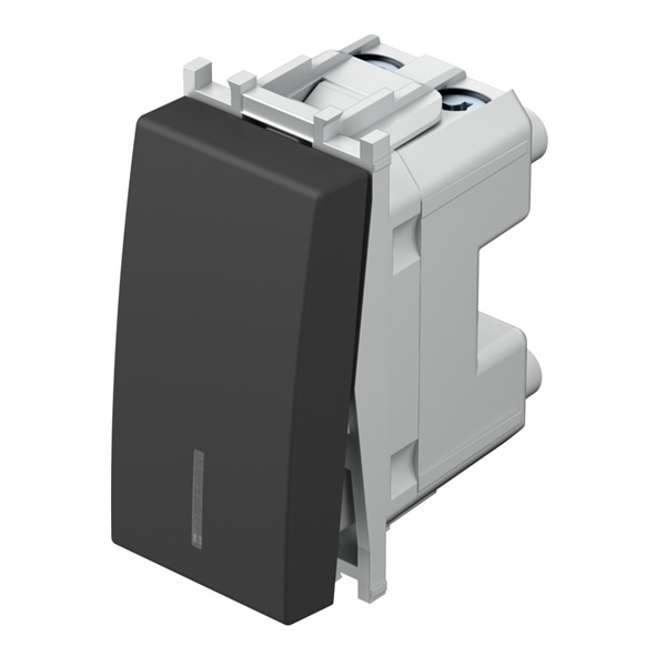 PREKIDAČ 1POL 16AX 250V~ 1M SB IN crni indikator