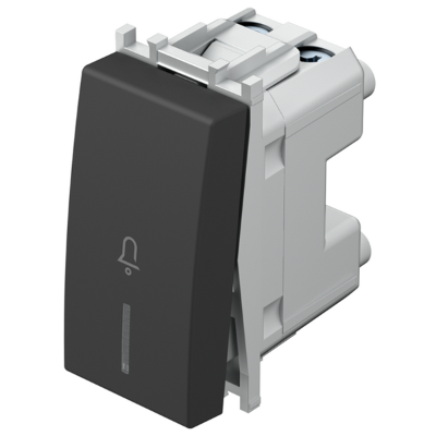 TIPKALO ZA ZVONO 16A 250V~ 1M SB IN 01 crni indikator