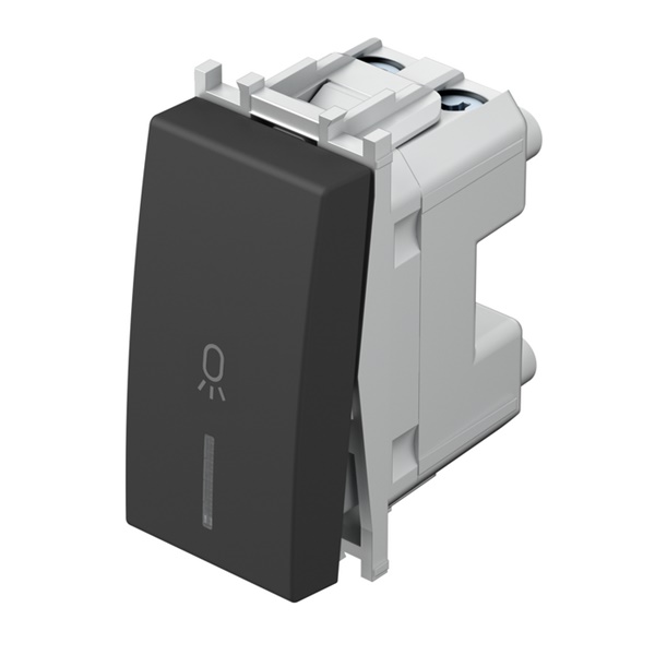 TIPKALO ZA SVJETLO 16A 250V~ 1M SB IN 02 crni indikator