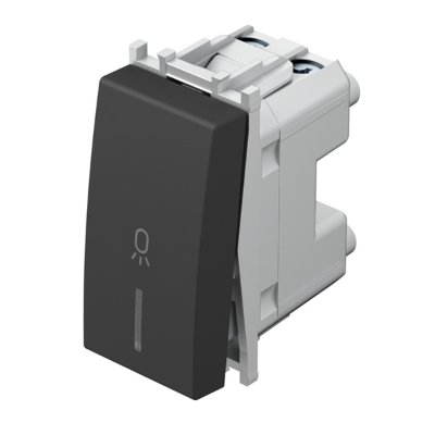 TIPKALO ZA SVJETLO 16A 250V~ 1M SB IN 02 crni indikator