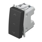 PREKIDAČ ZA ROLETE 1-0-2 16AX 250V~ 1M SB NT 10 crni - slika 1