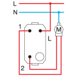 TIPKALO ZA ROLETE 1-0-2 16A 250V~ 1M SB NT 10 crni - slika 3