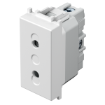 UTIČNICA EURO+KS 2P 10A 250V~ 1M PW bijela - slika 1