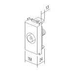 UTIČNICA TV OSNOVNA 0dB 1M PW bijela - slika 2