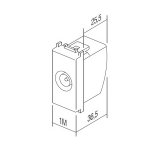 UTIČNICA TV ZAVRŠNA 1dB 1M PW bijela - slika 2