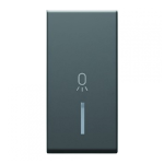 Tipka TM11 1 mjesto SB crna s indikatorom svjetlo - slika 1