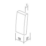 Tipka TM11 1 mjesto SB crna s indikatorom ventilator - slika 2