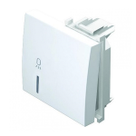 Tipka TM12 2 mjesta PW bijela s indikatorom svjetlo - slika 1