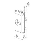 UTIČNICA TV OSNOVNA 0dB 1M SB crna - slika 2