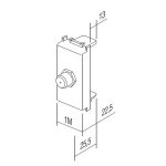 Utičnica SAT OSNOVNA 0dB 1M KM15 TEM MODUL PW bijela - slika 2
