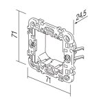 Nosač s nožicama NM20 2 mjesta TEM MODUL - slika 2