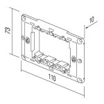 Nosač s vijcima  NM30 3 mjesta TEM MODUL - slika 2