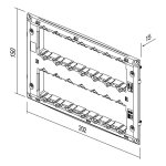 Nosač s vijcima  NM72 2x7 mjesta TEM MODUL - slika 2