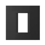 Okvir LINE 1/2 mjesta OL10 TEM MODUL SB crna - slika 1