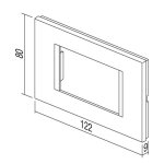 Okvir LINE 3 mjesta OL30 TEM MODUL PW bijela - slika 2
