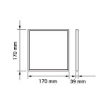 LED PANEL NADGRADNI 12W KVADRATNI - slika 5