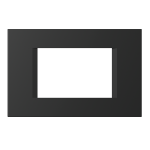 Okvir LINE 3 mjesta OL30 TEM MODUL SB crna - slika 1