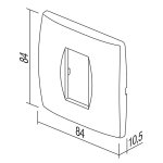 Okvir SOFT 1/2 mjesta OS10 TEM MODUL PW bijela - slika 2