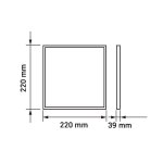 LED PANEL NADGRADNI 18W KVADRATNI - slika 4