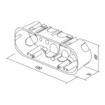 TEM Kutija pravokutna za šuplji zid 7 mjesta - slika 2
