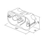 TEM Kutija pravokutna za šuplji zid 4 mjesta - slika 2