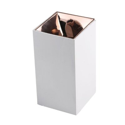 Kvadratna stropna svjetiljka GU10 bijelo/bakrena