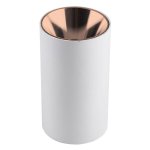 Okrugla stropna svjetiljka GU10 bijelo/bakrena - slika 1