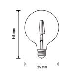 LED žarulja G125 6.5W E27 filament - slika 2