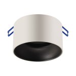 OKVIR ZA ŽARULJU GU10 OKRUGLI BIJELO CRNI - slika 1