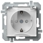 TEM bijela utičnica s poklopcem LOGIQ - slika 1