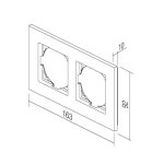 Okvir LOGIQ FLAT bijeli 2M TEM OF20PW