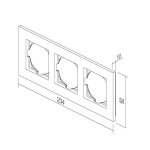 Okvir LOGIQ FLAT bijeli 3M TEM OF30PW