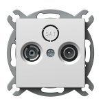 TEM bijela TV prolazna utičnica LOGIQ - slika 1