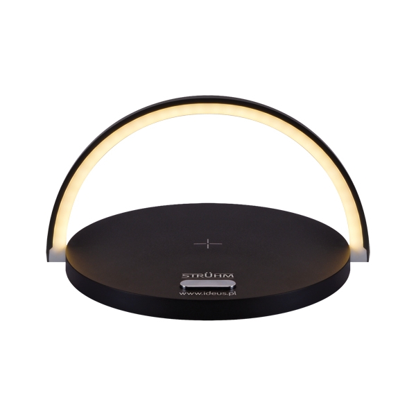 SATURN LED crni - Svjetiljka i punjač