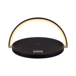 SATURN LED crni - Svjetiljka i punjač - slika 1