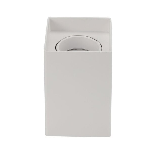 Kvadratna stropna svjetiljka GU10 bijela PLASTIC