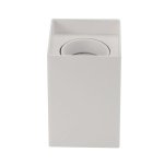 Kvadratna stropna svjetiljka GU10 bijela PLASTIC - slika 1