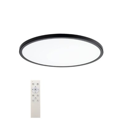 LED stropna svjetiljka crna 24W CCT+RGB s daljinskim