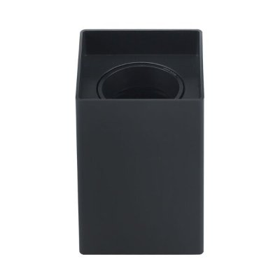 Kvadratna stropna svjetiljka GU10 crna PLASTIC