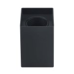 Kvadratna stropna svjetiljka GU10 crna PLASTIC - slika 1