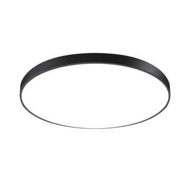 LED PLAFONJERA okrugla crna 18W